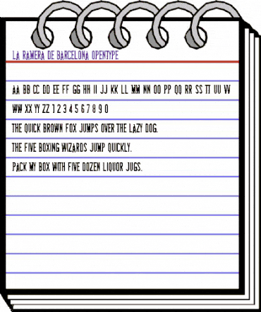 La Ramera de Barcelona Regular animated font preview