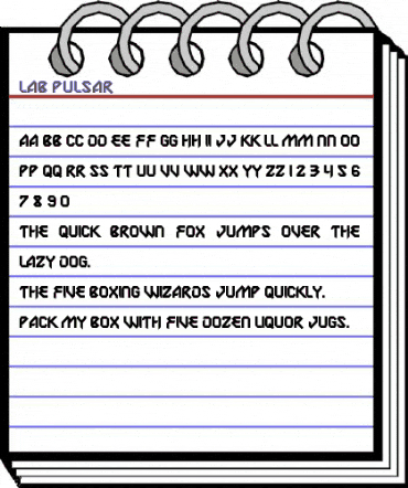 Lab Pulsar Regular animated font preview Lab Pulsar Regular animated font preview