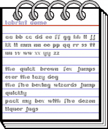 Labrint Demo animated font preview
