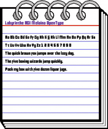 Labyrinthe AGI Melaina animated font preview Labyrinthe AGI Melaina animated font preview