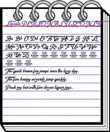 Lacosta PERSONAL USE ONLY Regular animated font preview Lacosta PERSONAL USE ONLY Regular animated font preview