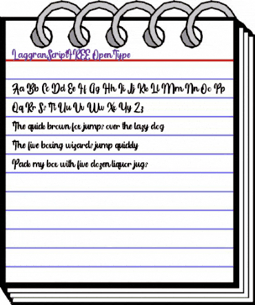 Laggran Script FREE Regular animated font preview Laggran Script FREE Regular animated font preview