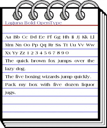 Laguna-Bold Regular animated font preview Laguna-Bold Regular animated font preview