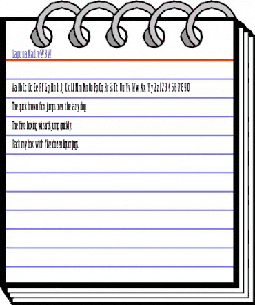 LagunaMadreWBW Regular animated font preview LagunaMadreWBW Regular animated font preview