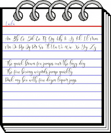 Laila Regular animated font preview