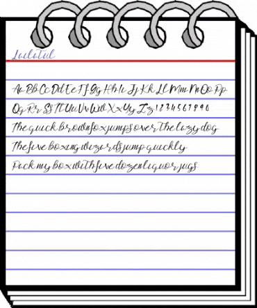 Lailatul Regular animated font preview