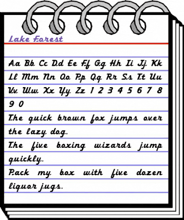 Lake Forest Regular animated font preview Lake Forest Regular animated font preview