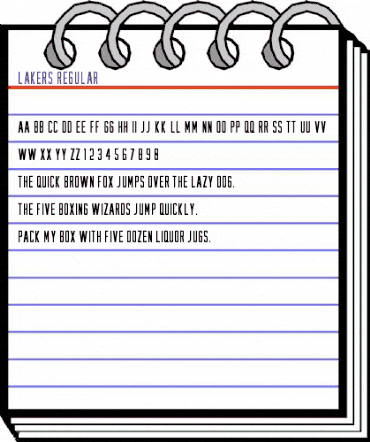 Lakers Regular animated font preview Lakers Regular animated font preview