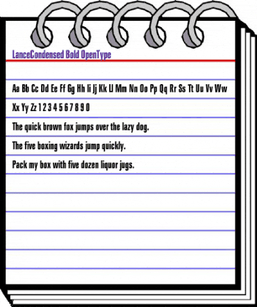 LanceCondensed Bold animated font preview LanceCondensed Bold animated font preview