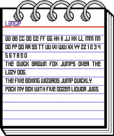 Lancip Regular animated font preview Lancip Regular animated font preview