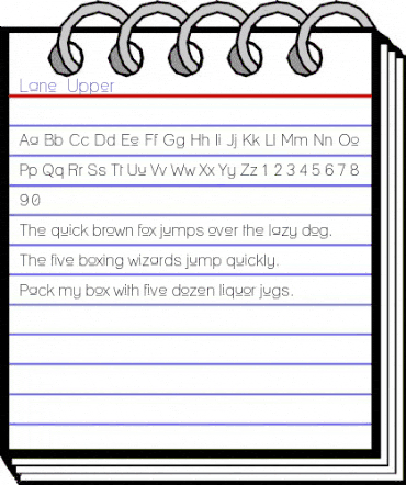 Lane - Upper Regular animated font preview Lane - Upper Regular animated font preview