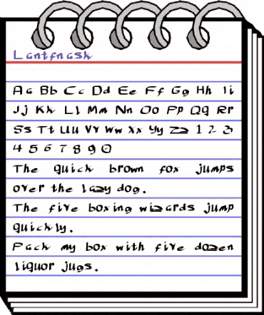 Lantfnask Regular animated font preview Lantfnask Regular animated font preview