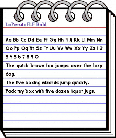 LaPerutaFLF Regular animated font preview LaPerutaFLF Regular animated font preview