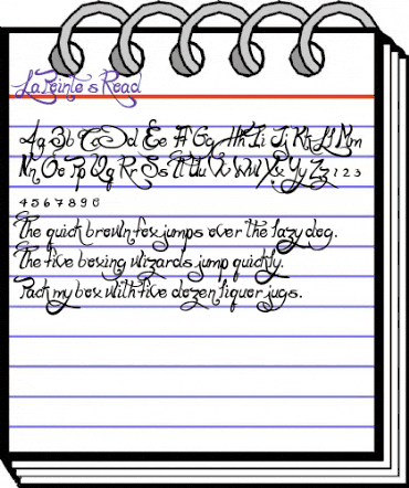 LaPointe's Road Regular animated font preview