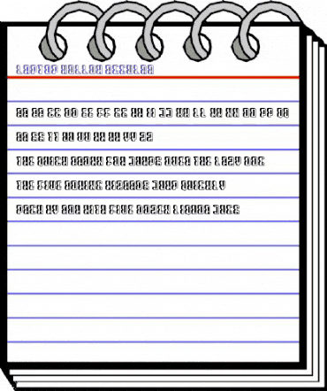 Laptop Hollow Regular animated font preview