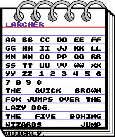 Larcher Regular animated font preview Larcher Regular animated font preview