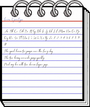 larisa Regular animated font preview larisa Regular animated font preview