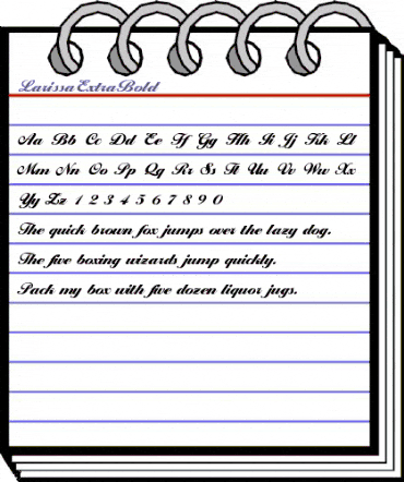 LarissaExtraBold Regular animated font preview LarissaExtraBold Regular animated font preview