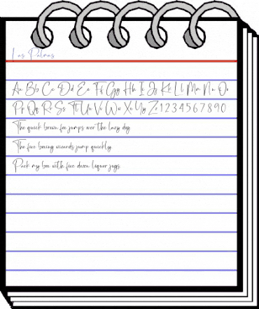 Las Palmas Regular animated font preview Las Palmas Regular animated font preview