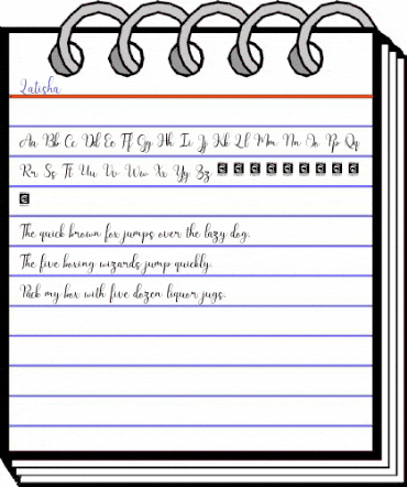 Latisha Regular animated font preview