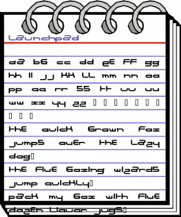 launchpad Regular animated font preview launchpad Regular animated font preview