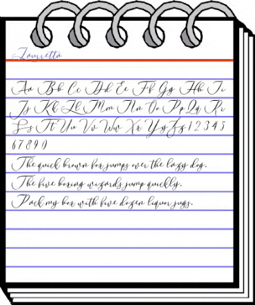 Laurretta Regular animated font preview Laurretta Regular animated font preview