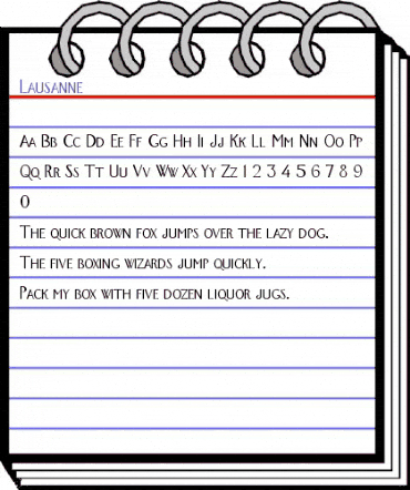 Lausanne Regular animated font preview Lausanne Regular animated font preview