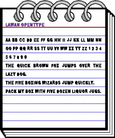 Lawan Regular animated font preview