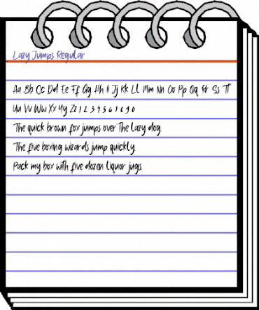 Lazy Jumps Regular animated font preview Lazy Jumps Regular animated font preview