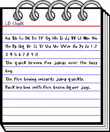 LD Chalk Regular animated font preview LD Chalk Regular animated font preview