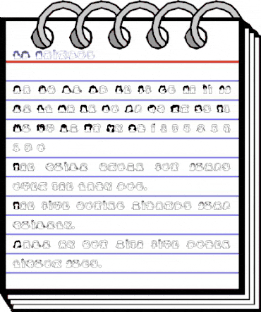 LD Hairdos Regular animated font preview