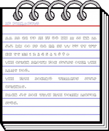 LD PolkaDots Regular animated font preview