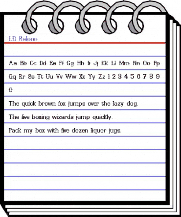 LD Saloon Regular animated font preview LD Saloon Regular animated font preview