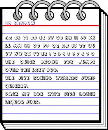 LD Shadow Regular animated font preview