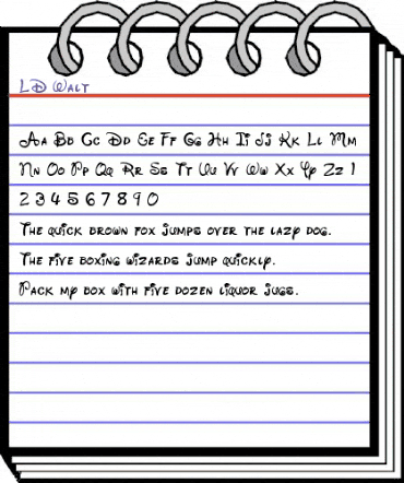 LD Walt Regular animated font preview LD Walt Regular animated font preview
