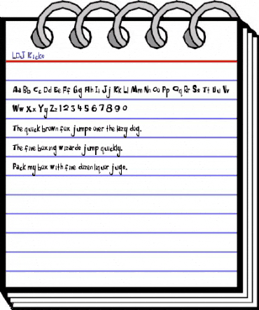 LDJ Kicks Regular animated font preview LDJ Kicks Regular animated font preview