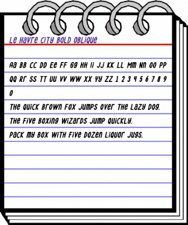 Le Havre City Bold Oblique Havre-City-Bold-Oblique animated font preview Le Havre City Bold Oblique Havre-City-Bold-Oblique animated font preview