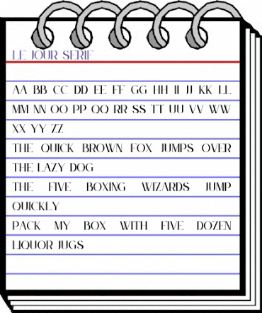 Le Jour Serif Regular animated font preview Le Jour Serif Regular animated font preview