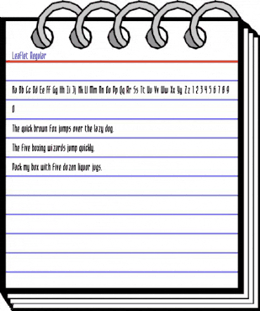 Leaflet Regular Regular animated font preview Leaflet Regular Regular animated font preview