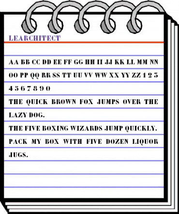 LeArchitect Regular animated font preview LeArchitect Regular animated font preview