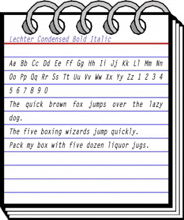 Lechter Condensed Bold Italic animated font preview Lechter Condensed Bold Italic animated font preview