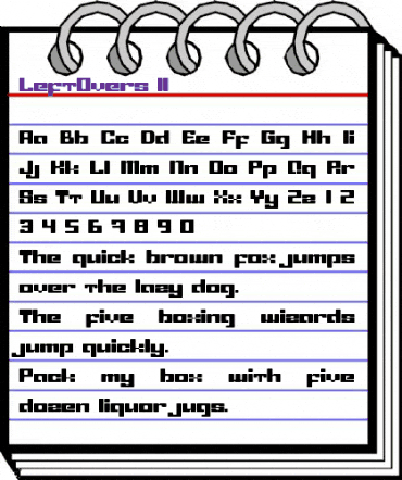 LeftOvers II Regular animated font preview LeftOvers II Regular animated font preview