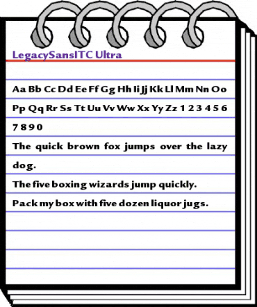 LegacySansITC-Ultra Ultra animated font preview