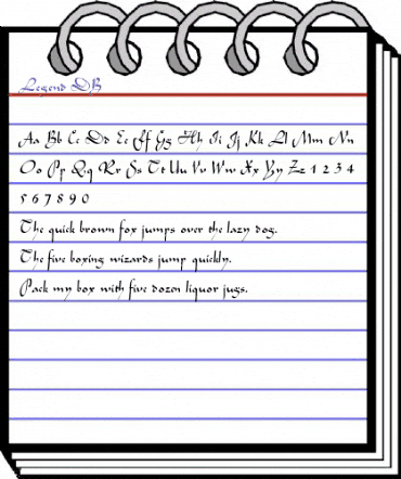 Legend DB Medium animated font preview Legend DB Medium animated font preview