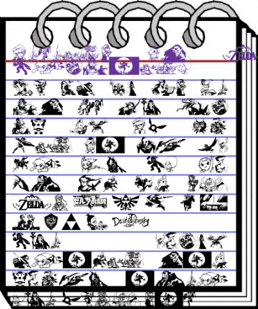 Legend Of Zelda TriFont Regular animated font preview Legend Of Zelda TriFont Regular animated font preview
