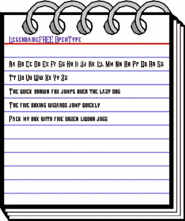 Legendaire FREE Regular animated font preview Legendaire FREE Regular animated font preview
