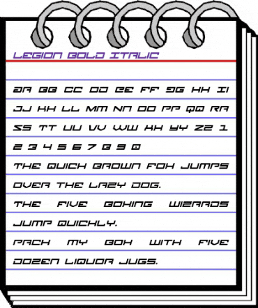 Legion Bold Italic Bold Italic animated font preview Legion Bold Italic Bold Italic animated font preview