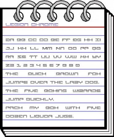 Legion Chrome Regular animated font preview Legion Chrome Regular animated font preview