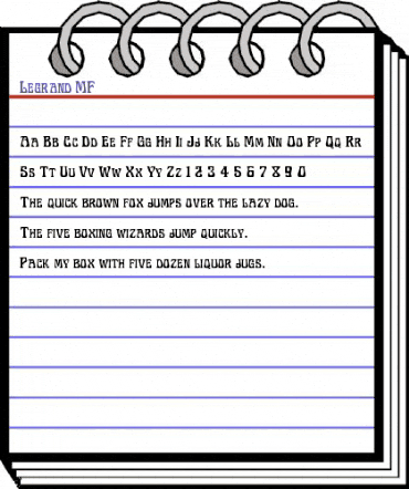 Legrand MF Regular animated font preview Legrand MF Regular animated font preview