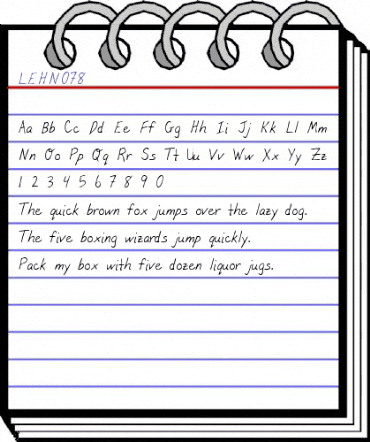 LEHN078 Regular animated font preview